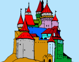 Dibuix Castell medieval pintat per Jos