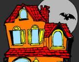 Dibuix Casa del misteri  pintat per paula