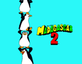 Dibuix Madagascar 2 Pingüins pintat per MAR