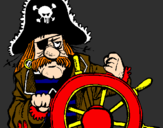 Dibuix Capità pirata pintat per ander