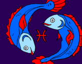 Dibuix Peixos pintat per marina tolosa ramon