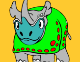 Dibuix Rinoceront  pintat per LAIA  GALICIA
