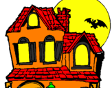Dibuix Casa del misteri  pintat per javi