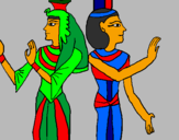 Dibuix Pintura de la Reina Nefertari pintat per olgac
