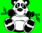 Dibuix Ós Panda pintat per clara