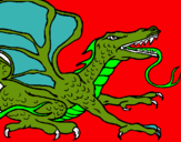 Dibuix Drac rèptil pintat per adrian 2901