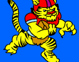 Dibuix Jugador tigre pintat per albert 1
