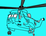 Dibuix Helicòpter al rescat  pintat per GONZALO