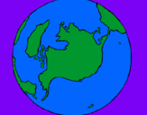 Dibuix Planeta Terra pintat per alvaro Duocastella