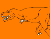 Dibuix Tiranosaure rex pintat per JOAN