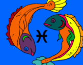 Dibuix Peixos pintat per MARSEL