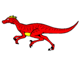 Dibuix Velociraptor  pintat per raquel