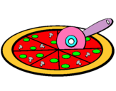 Dibuix Pizza pintat per CRISTINA