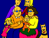 Dibuix Família pintat per victorperez