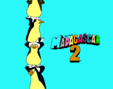 Dibuix Madagascar 2 Pingüins pintat per jana
