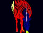 Dibuix Zebra pintat per RBG