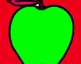 Dibuix poma pintat per odalric