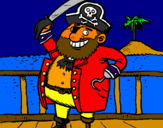 Dibuix Pirata a bord pintat per pol