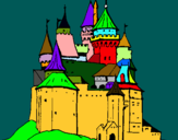Dibuix Castell medieval pintat per Jordi