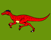 Dibuix Velociraptor  pintat per JOAN P3