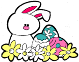 Dibuix Conillet de Pasqua pintat per jjaann