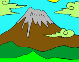 Dibuix Mont Fuji pintat per santi i Susanna