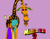 Dibuix Madagascar 2 Melman pintat per Martì calvo