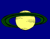 Dibuix Saturn pintat per Xavi