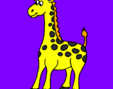 Dibuix Girafa pintat per Laura i Lucia
