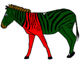 Dibuix Zebra pintat per sandro   tengobabu