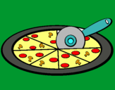 Dibuix Pizza pintat per jordi