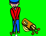 Dibuix Jugador de golf II pintat per javi