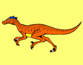 Dibuix Velociraptor  pintat per MARTI  CAPEL
