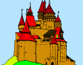 Dibuix Castell medieval pintat per cristan