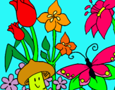 Dibuix Fauna i flora pintat per Clara