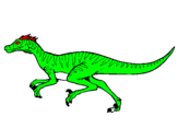 Dibuix Velociraptor  pintat per ferran