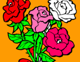 Dibuix Ram de roses pintat per Nora 