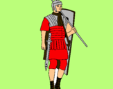 Dibuix Soldat romà  pintat per pablo RODRIGUEZ