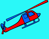 Dibuix Helicòpter de joguina pintat per indi pol