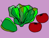 Dibuix Verdures pintat per noelia