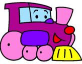 Dibuix Tren pintat per erika
