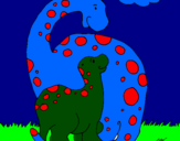 Dibuix Dinosaures pintat per ORIOL