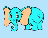 Dibuix Elefant petit pintat per ARI