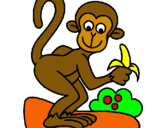 Dibuix Mono pintat per bernat