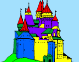 Dibuix Castell medieval pintat per joel000