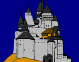 Dibuix Castell medieval pintat per Laia el dofi
