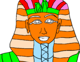 Dibuix Tutankamon pintat per vasyl