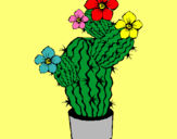 Dibuix Flors de cactus pintat per MARGA