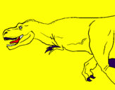 Dibuix Tiranosaure rex pintat per marc banchs