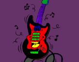 Dibuix Guitarra elèctrica pintat per muluken gusi